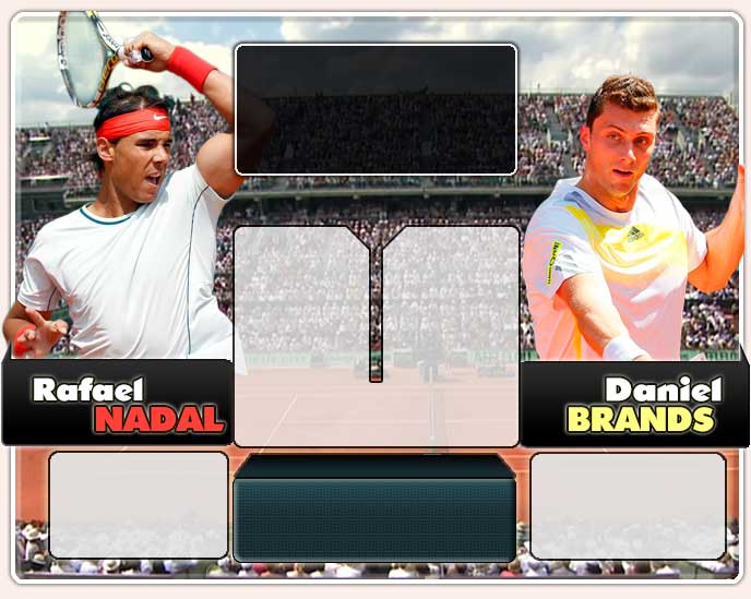 Nadal vs Brands en Roland Garros 2013